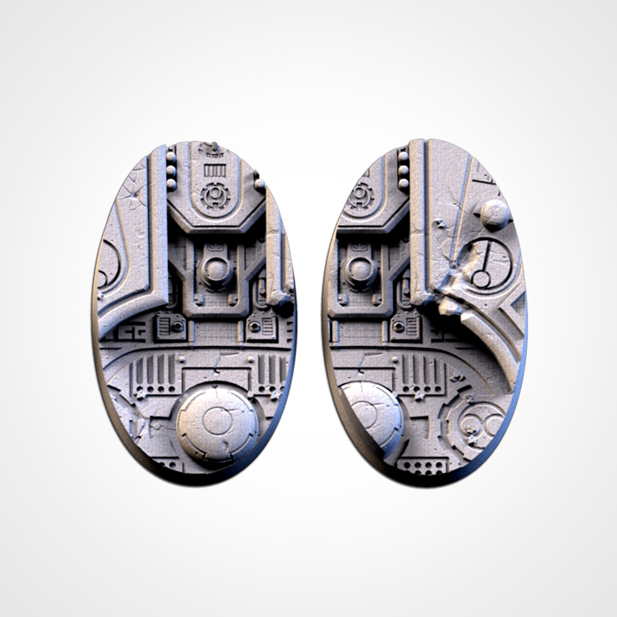 Bases de la ciudad abandonada de Xenos | 25 mm | 32 mm | 40 mm | Fábrica de Txarli | Redondo texturizado escénico magnetizable