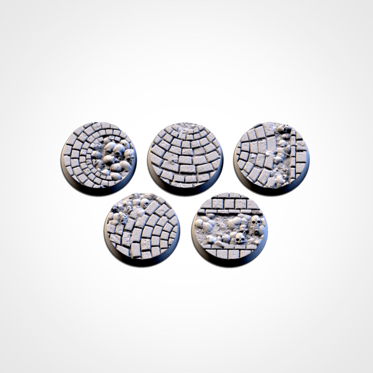 Medieval Road Bases | 25mm | 32mm | 40mm | Txarli Factory | Magnetizable Scenic Textured Round