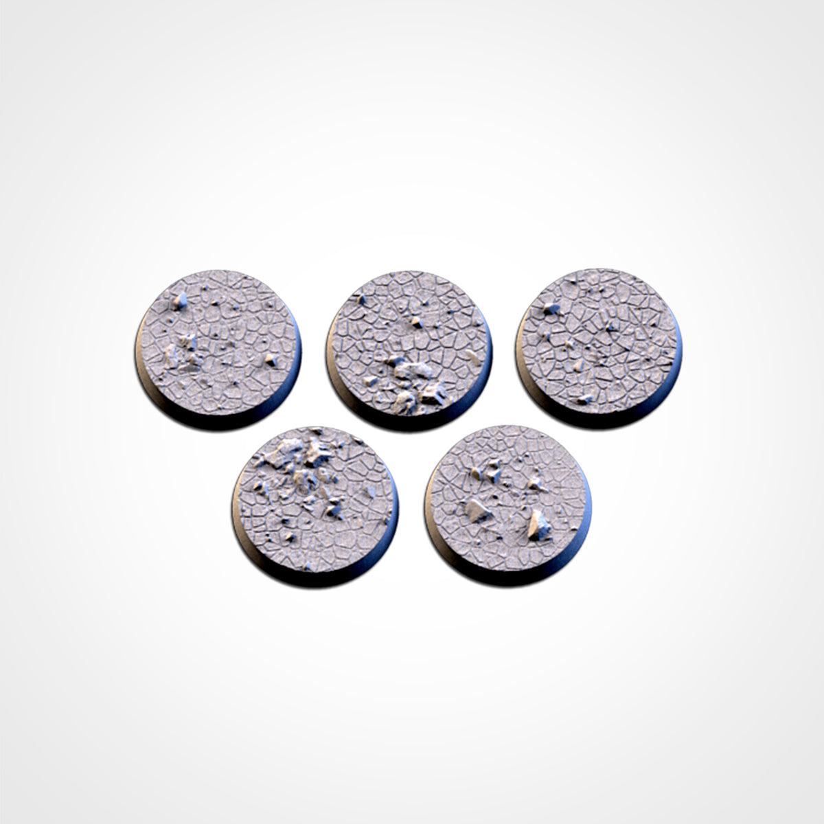 Dry Ground Bases | 25mm | 32mm | 40mm | Txarli Factory | Magnetizable Scenic Textured Round