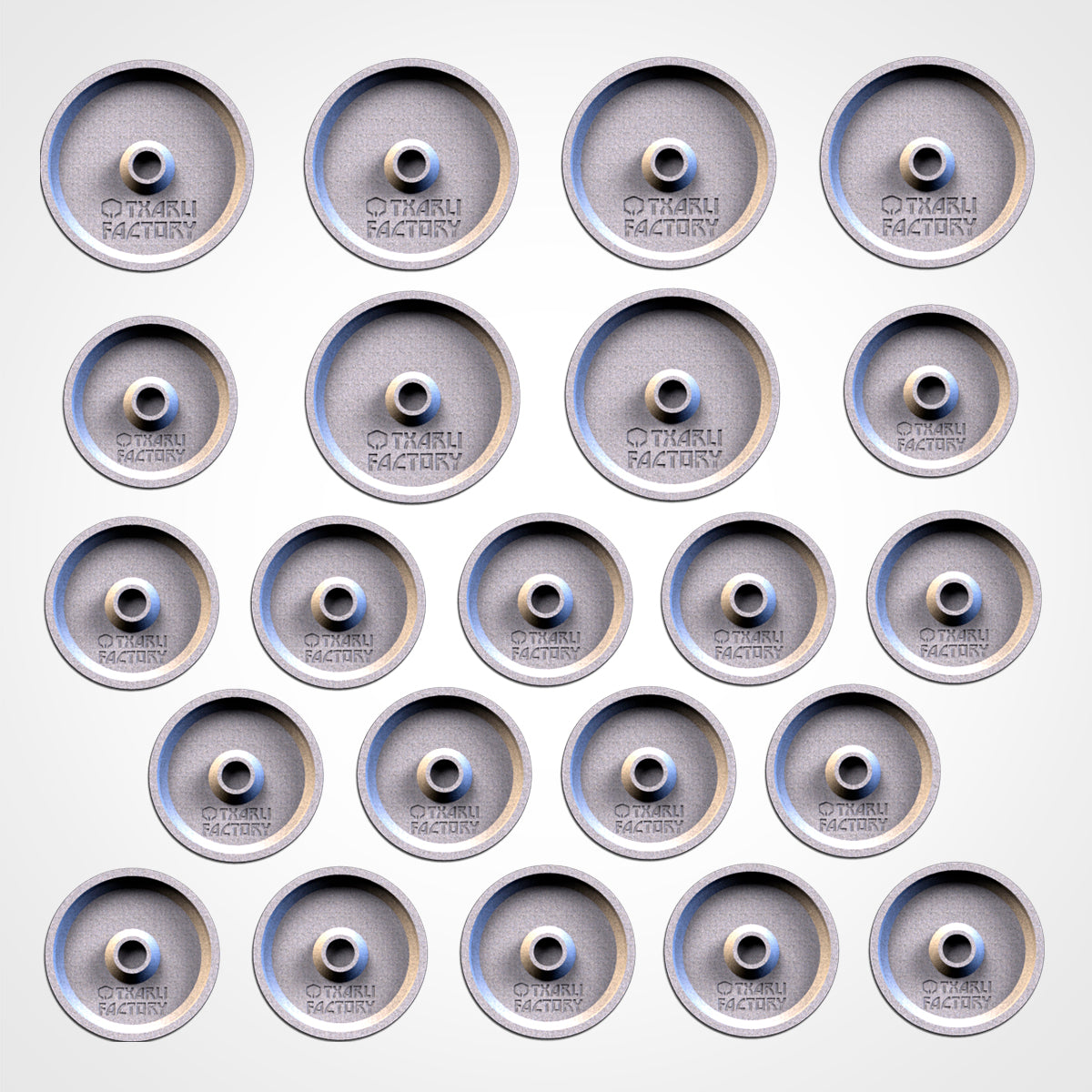 Fantasy Football Bases | 25mm | 32mm | 40mm | Txarli Factory | Magnetizable Scenic Textured Round