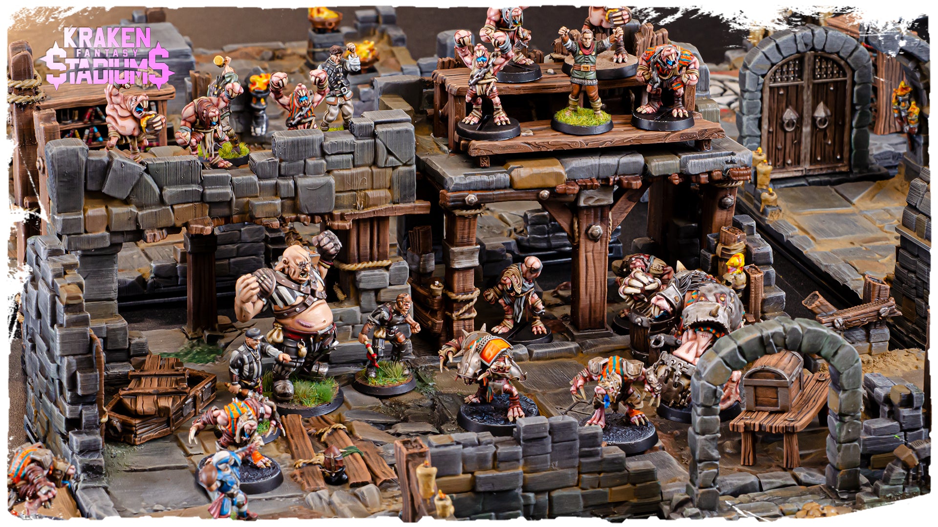The Molemen – Ratmen Sevens Fantasy Football Team – 8 Spieler – Kraken 3D Studios