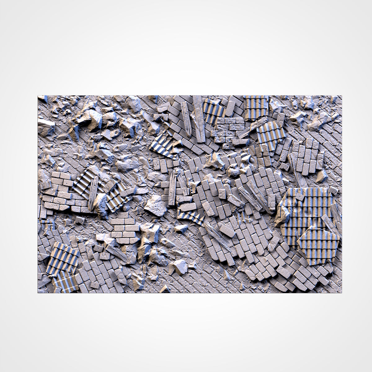 Ruinierte Fabrikbasen | 25 mm | 32 mm | 40 mm | Txarli-Fabrik | Magnetisierbare, szenische, strukturierte Runde