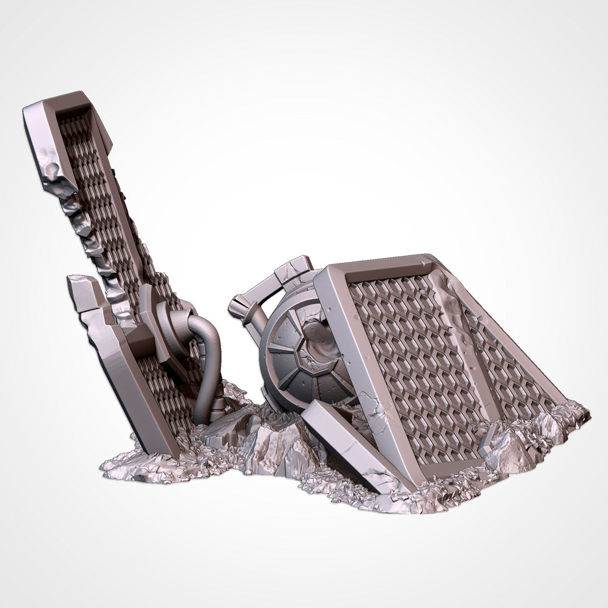 Crashed Fighter Spaceship | Txarli Factory