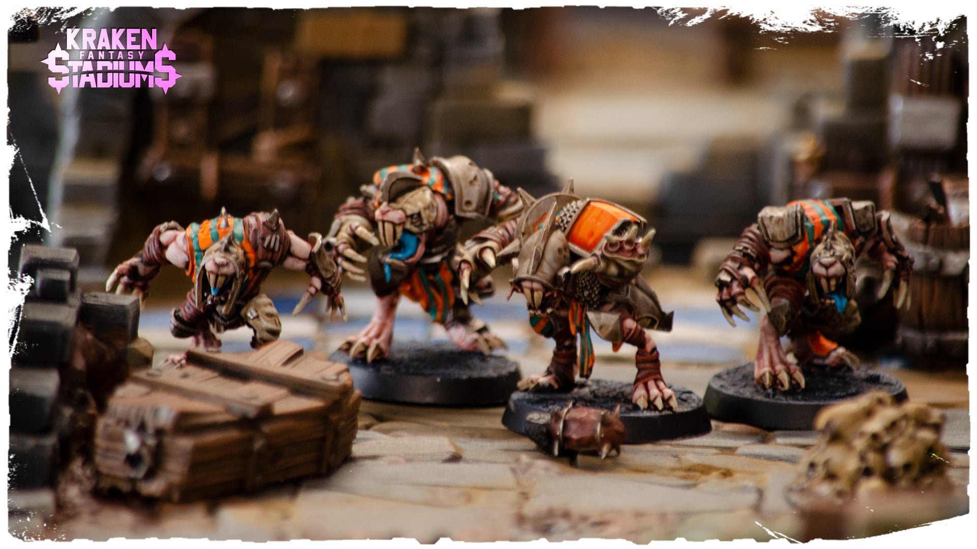 The Molemen – Ratmen Sevens Fantasy Football Team – 8 Spieler – Kraken 3D Studios