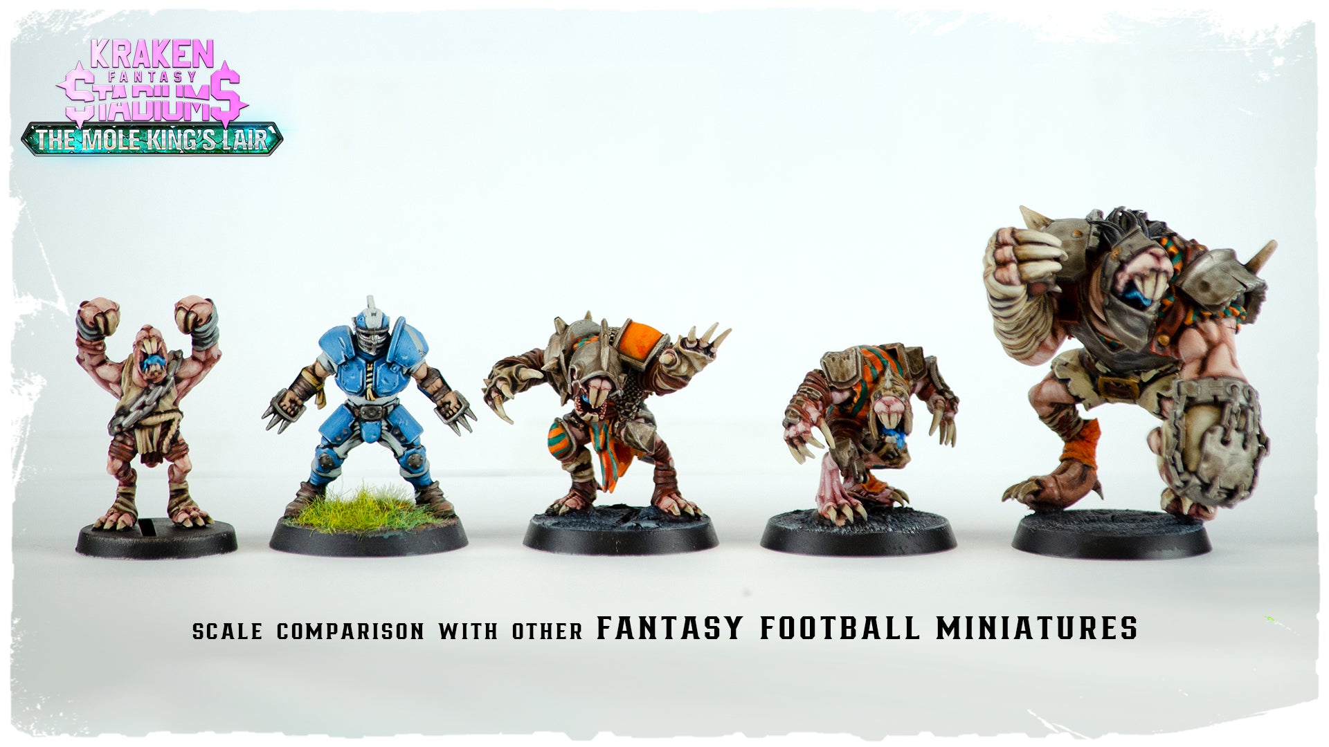 The Molemen – Ratmen Sevens Fantasy Football Team – 8 Spieler – Kraken 3D Studios