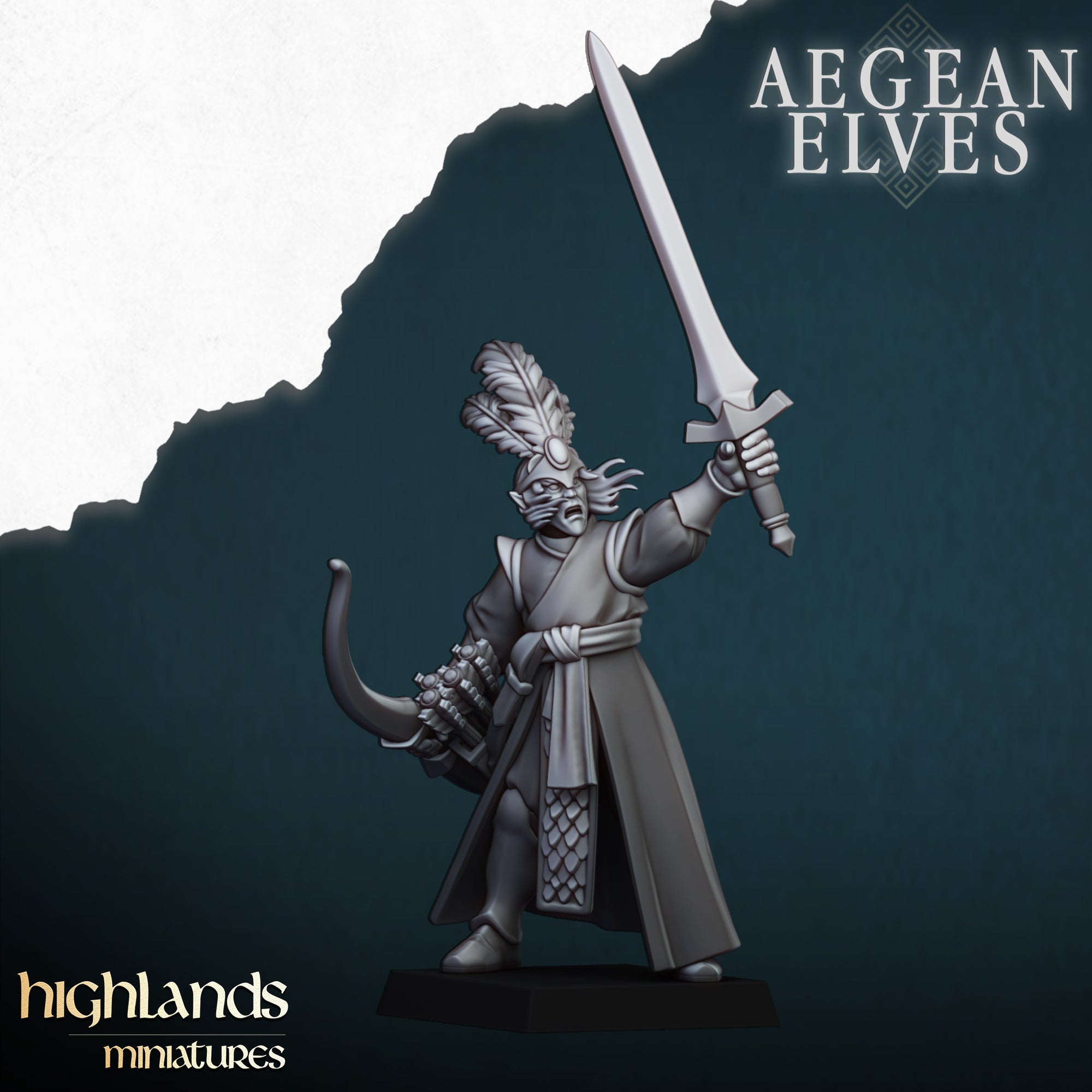 Arqueros elfos de Agean (x10) - Highlands Miniatures