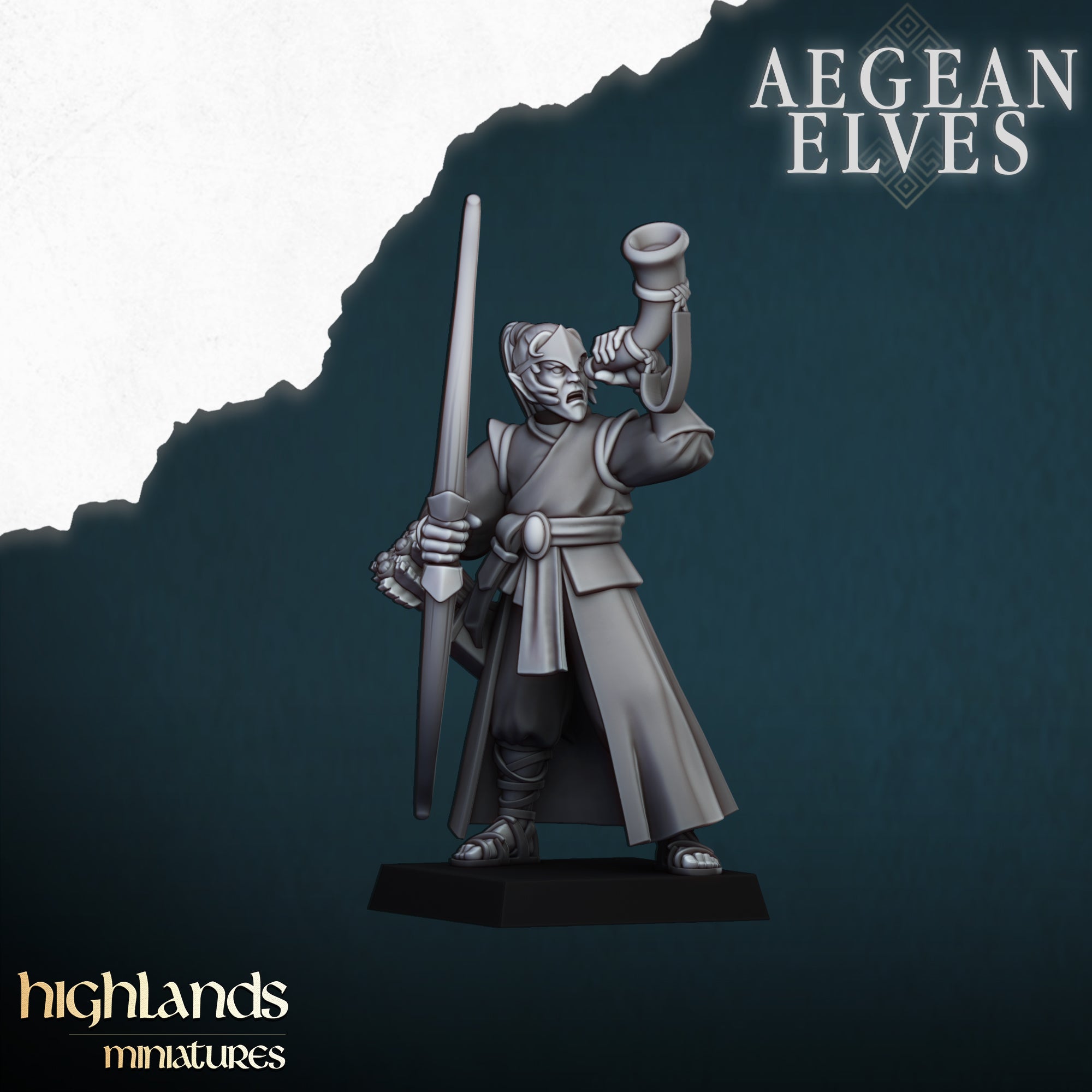 Arqueros elfos de Agean (x10) - Highlands Miniatures