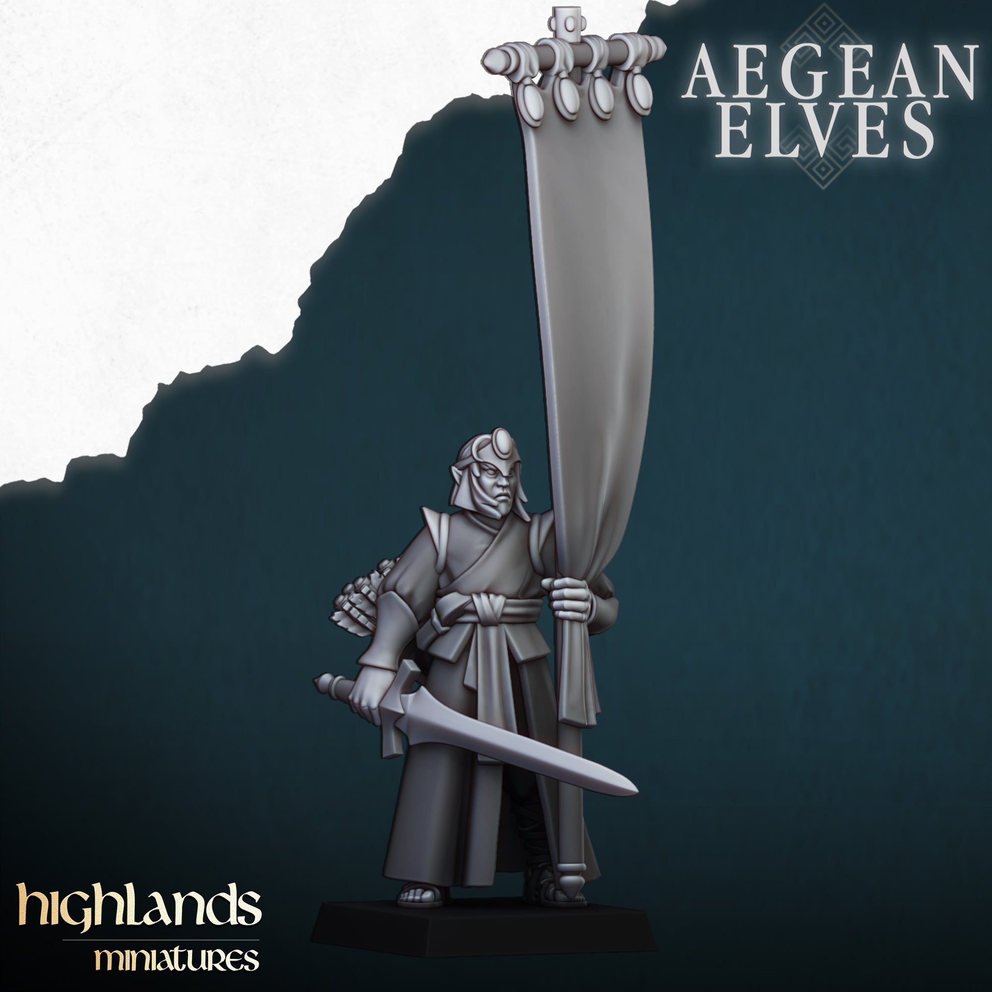 Arqueros elfos de Agean (x10) - Highlands Miniatures