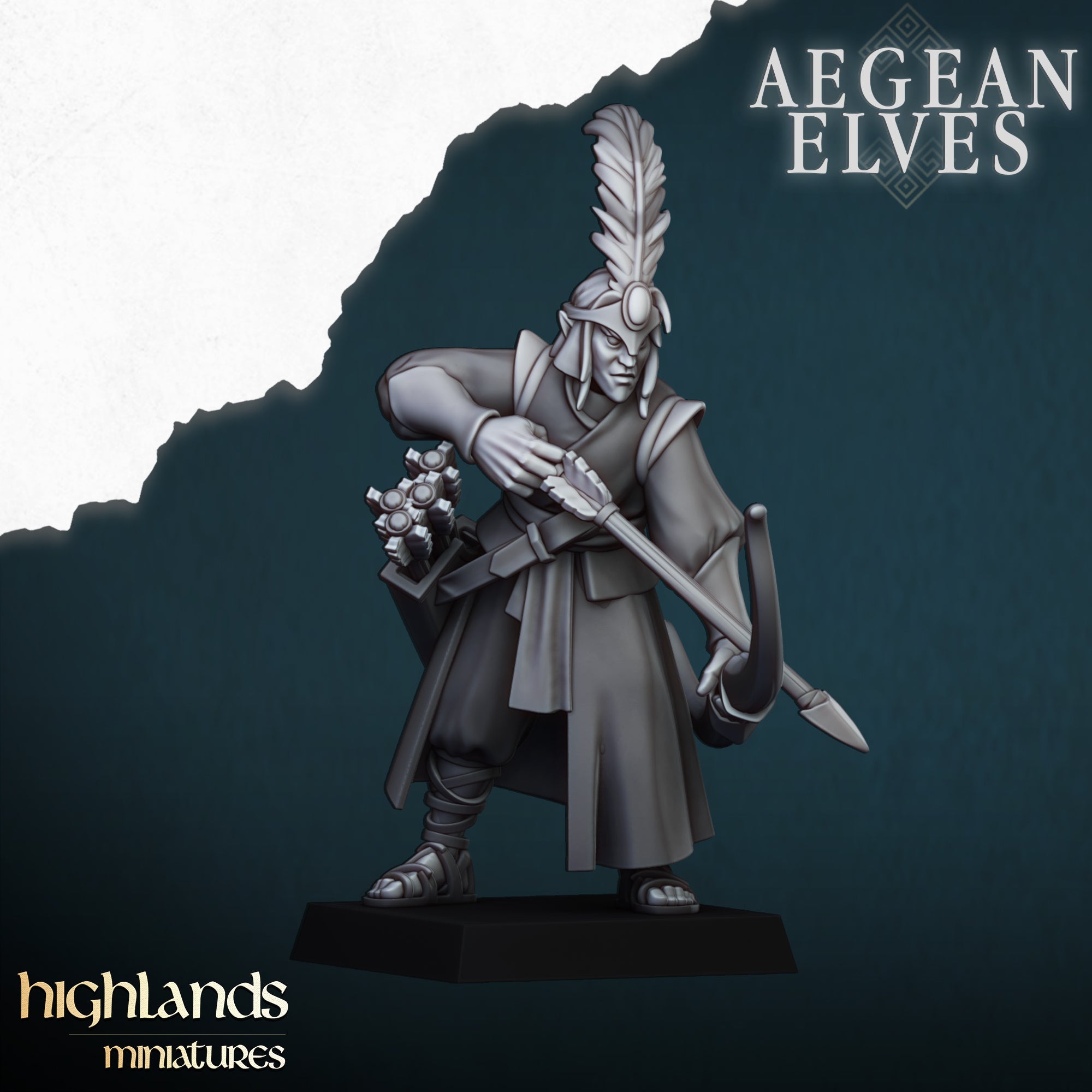 Arqueros elfos de Agean (x10) - Highlands Miniatures