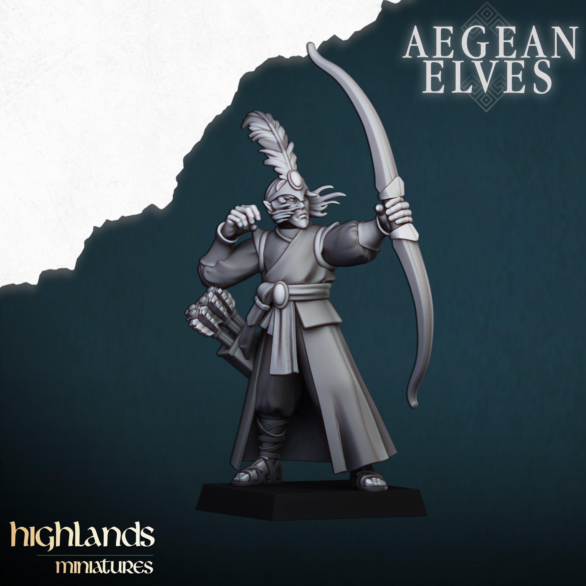 Arqueros elfos de Agean (x10) - Highlands Miniatures