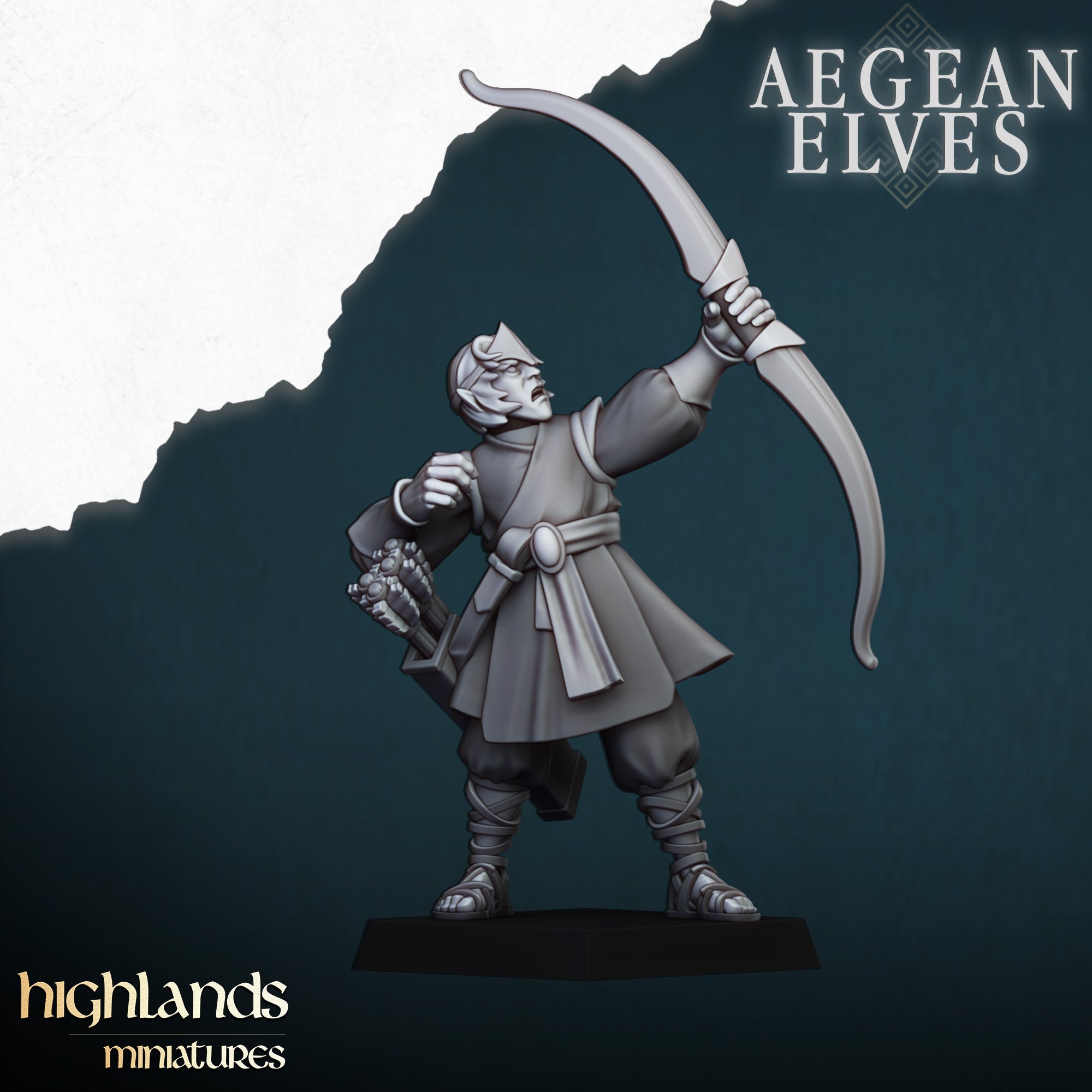 Arqueros elfos de Agean (x10) - Highlands Miniatures