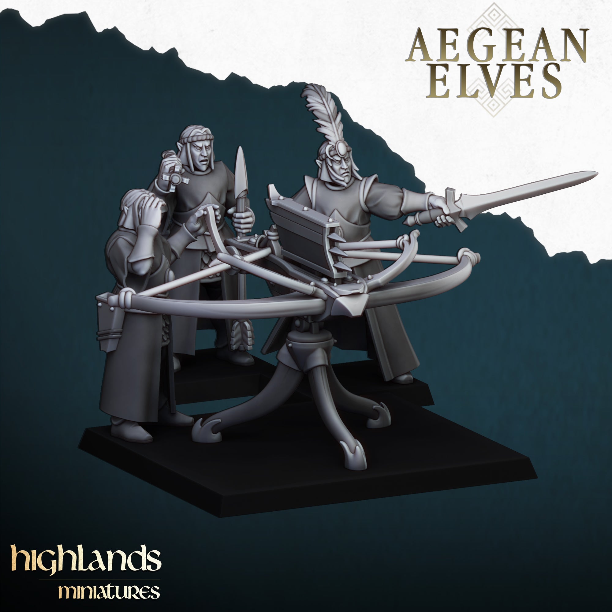 Balista de elfos de Agean - Highlands Miniatures