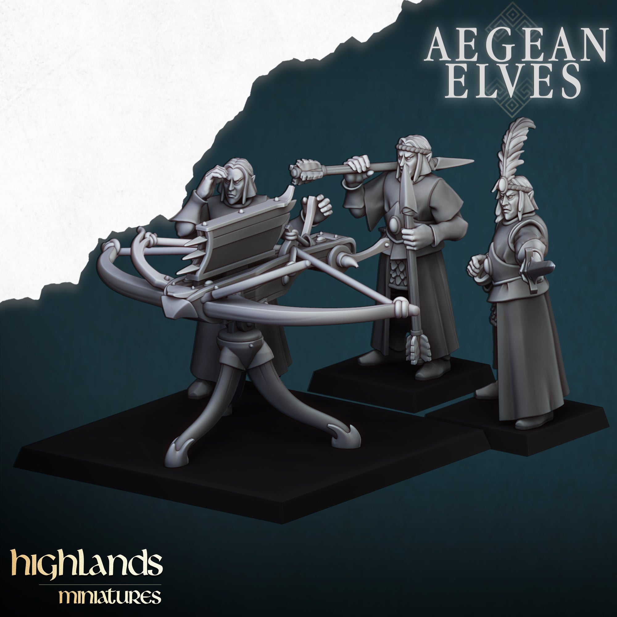 Balista de elfos de Agean - Highlands Miniatures
