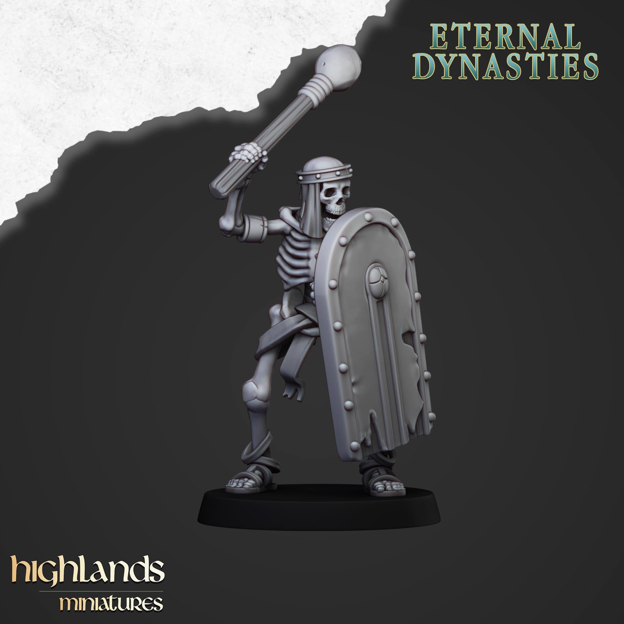 Antike Skelette mit Handwaffen (x15) – Eternal Dynasties – | Highlands Miniatures