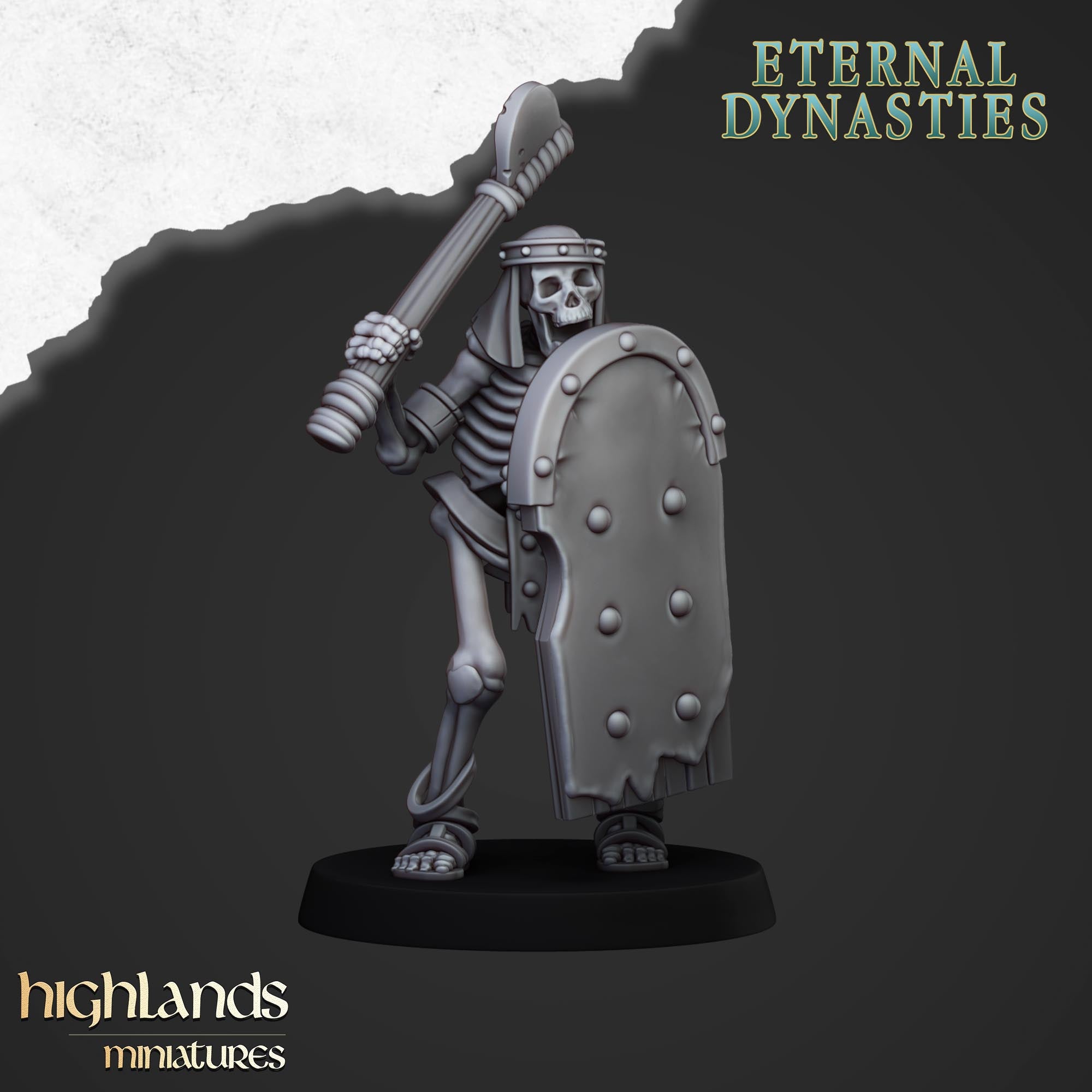 Antike Skelette mit Handwaffen (x15) – Eternal Dynasties – | Highlands Miniatures