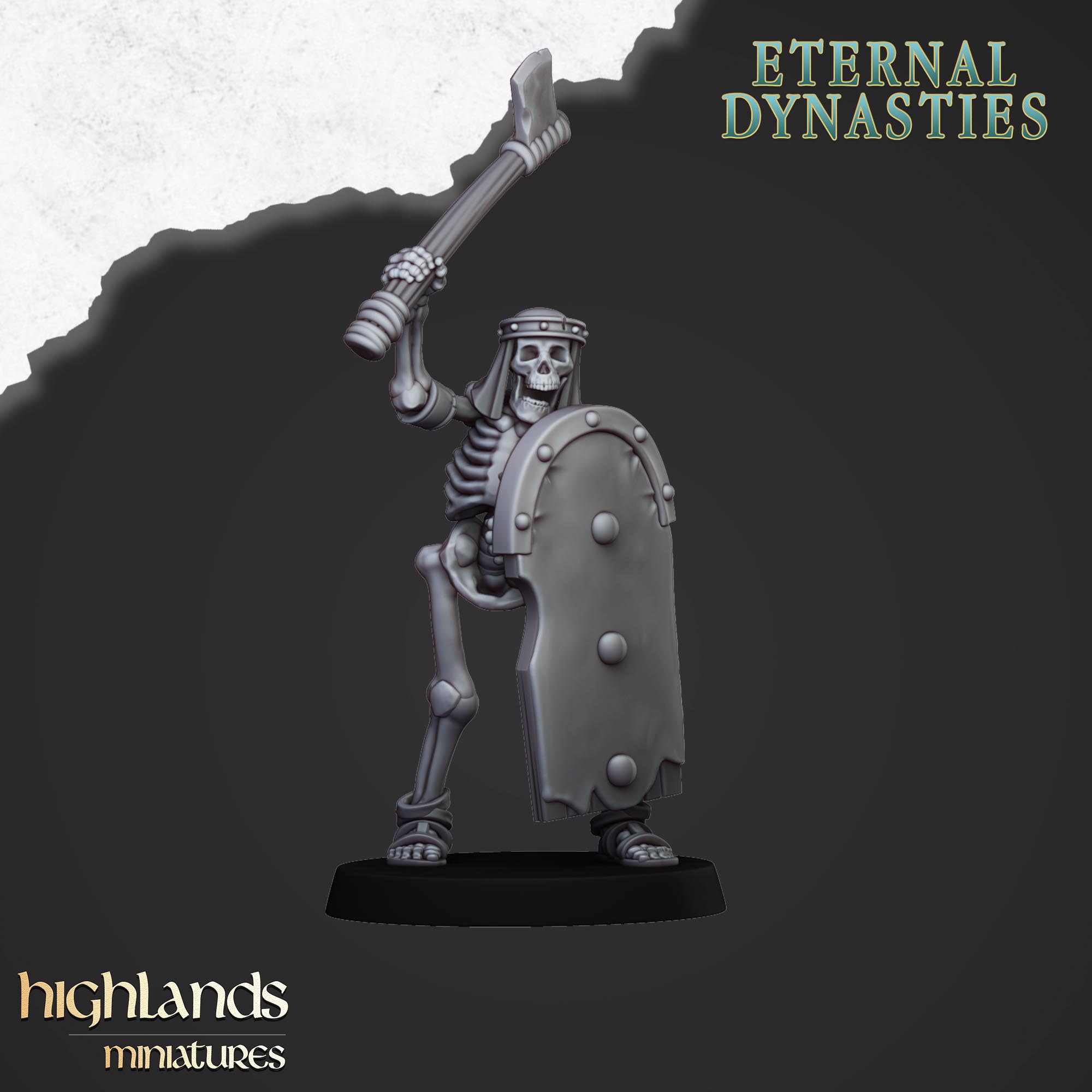Antike Skelette mit Handwaffen (x15) – Eternal Dynasties – | Highlands Miniatures