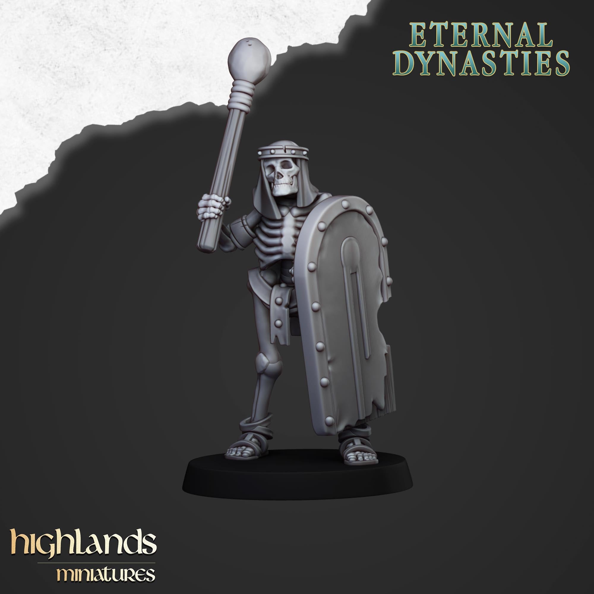 Antike Skelette mit Handwaffen (x15) – Eternal Dynasties – | Highlands Miniatures