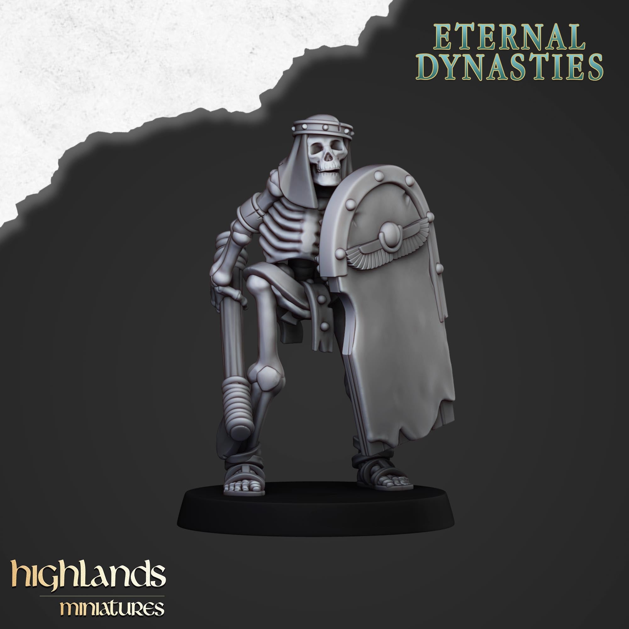Antike Skelette mit Handwaffen (x15) – Eternal Dynasties – | Highlands Miniatures