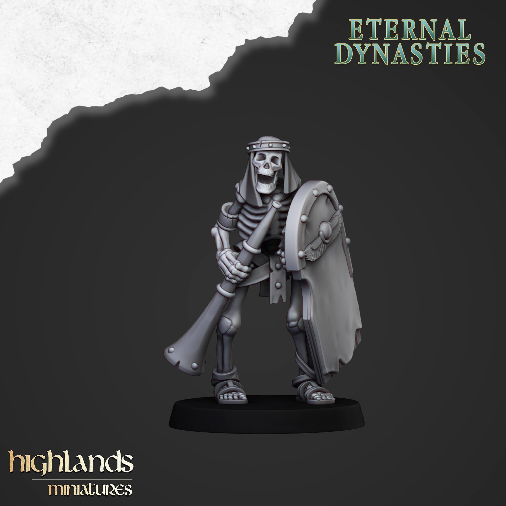 Antike Skelette mit Handwaffen (x15) – Eternal Dynasties – | Highlands Miniatures