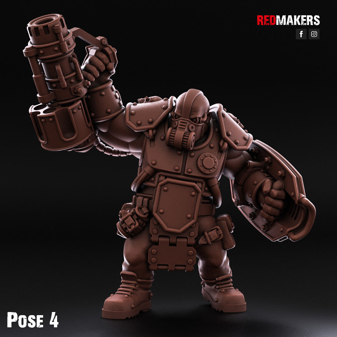 Fuerzas Imperiales - Gigantes abhumanos con armadura pesada | Guardia Imperial | Redmakers