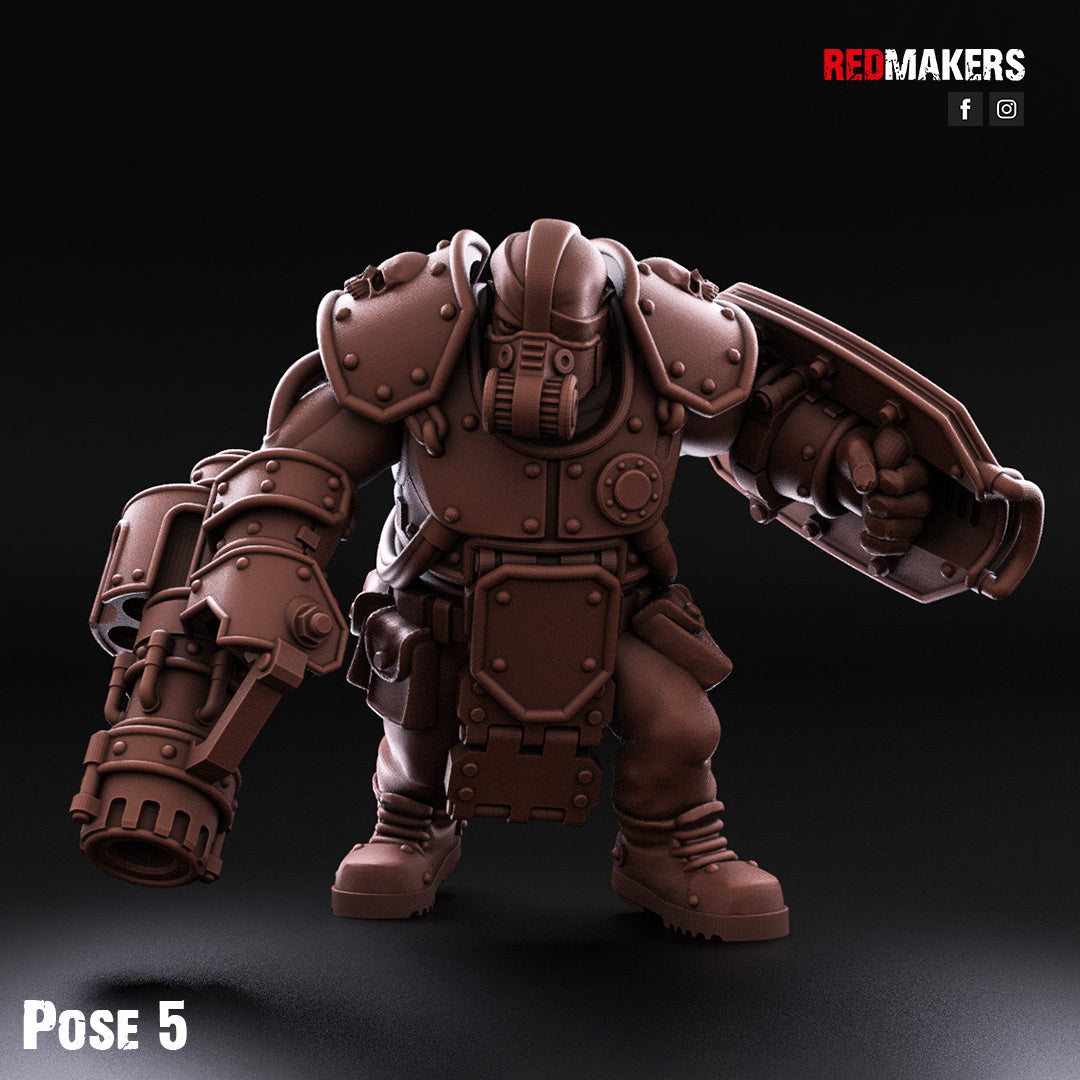 Fuerzas Imperiales - Gigantes abhumanos con armadura pesada | Guardia Imperial | Redmakers