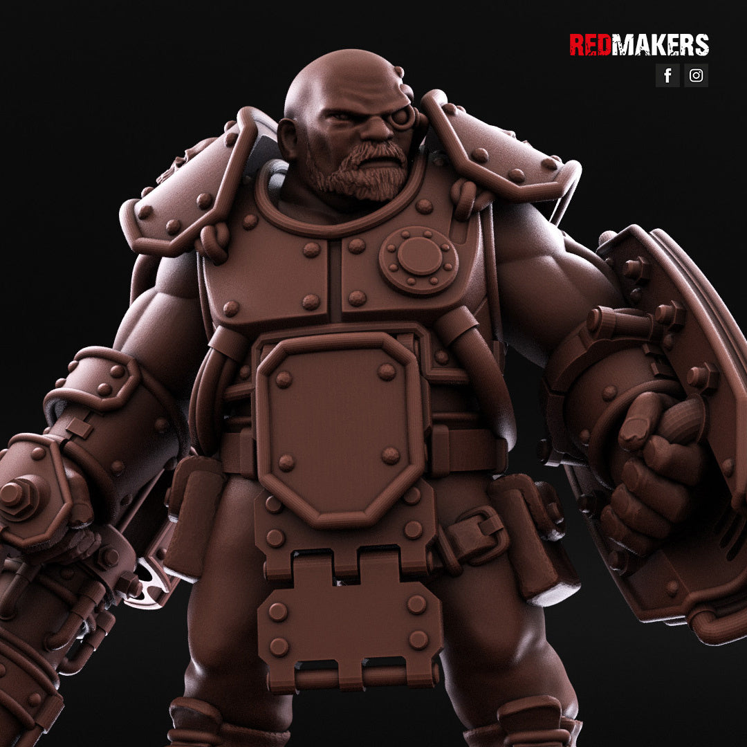 Fuerzas Imperiales - Gigantes abhumanos con armadura pesada | Guardia Imperial | Redmakers