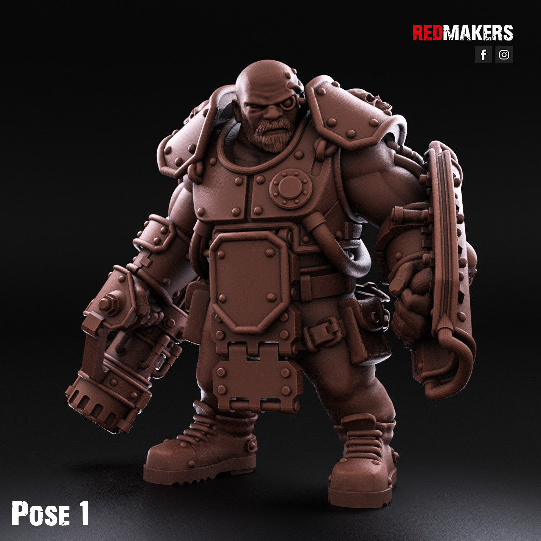 Fuerzas Imperiales - Gigantes abhumanos con armadura pesada | Guardia Imperial | Redmakers