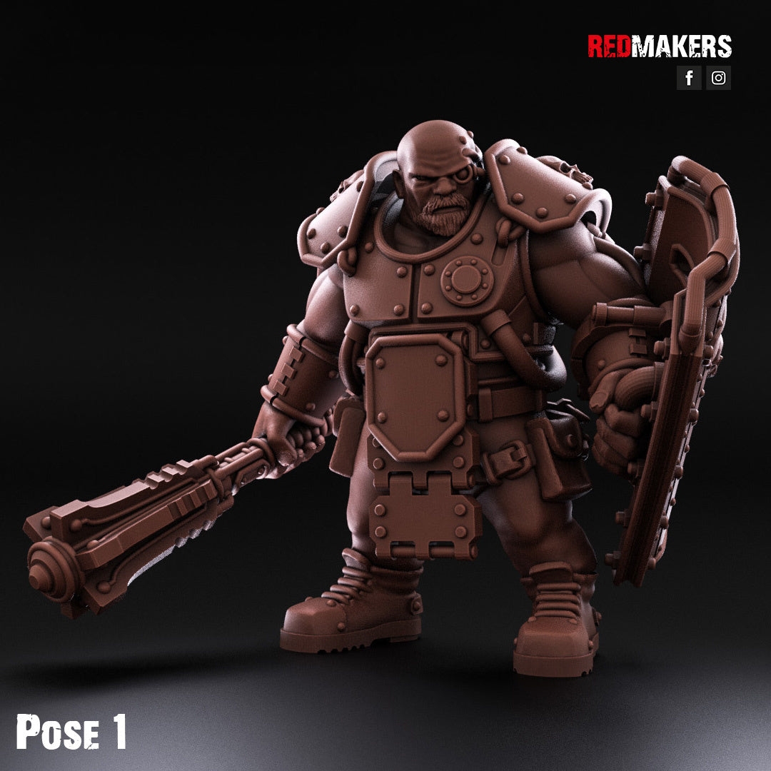 Fuerzas Imperiales - Gigantes abhumanos con armadura pesada | Guardia Imperial | Redmakers