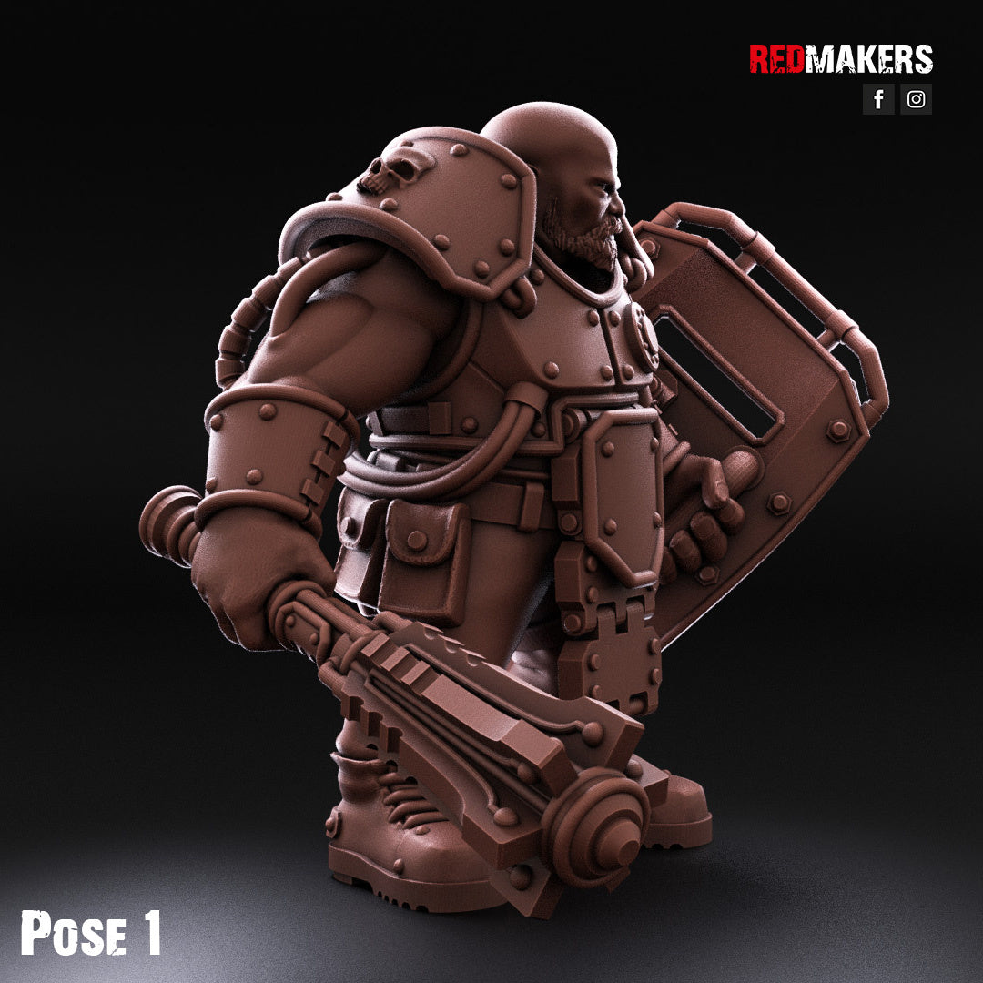 Fuerzas Imperiales - Gigantes abhumanos con armadura pesada | Guardia Imperial | Redmakers