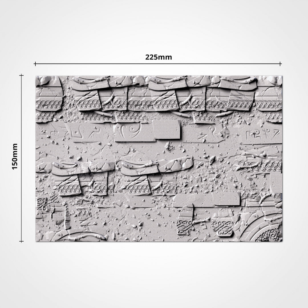 Ancestral Ruins Square Bases | 20mm | 25mm | 40mm | Txarli Factory | Magnetizable Scenic Textured Square