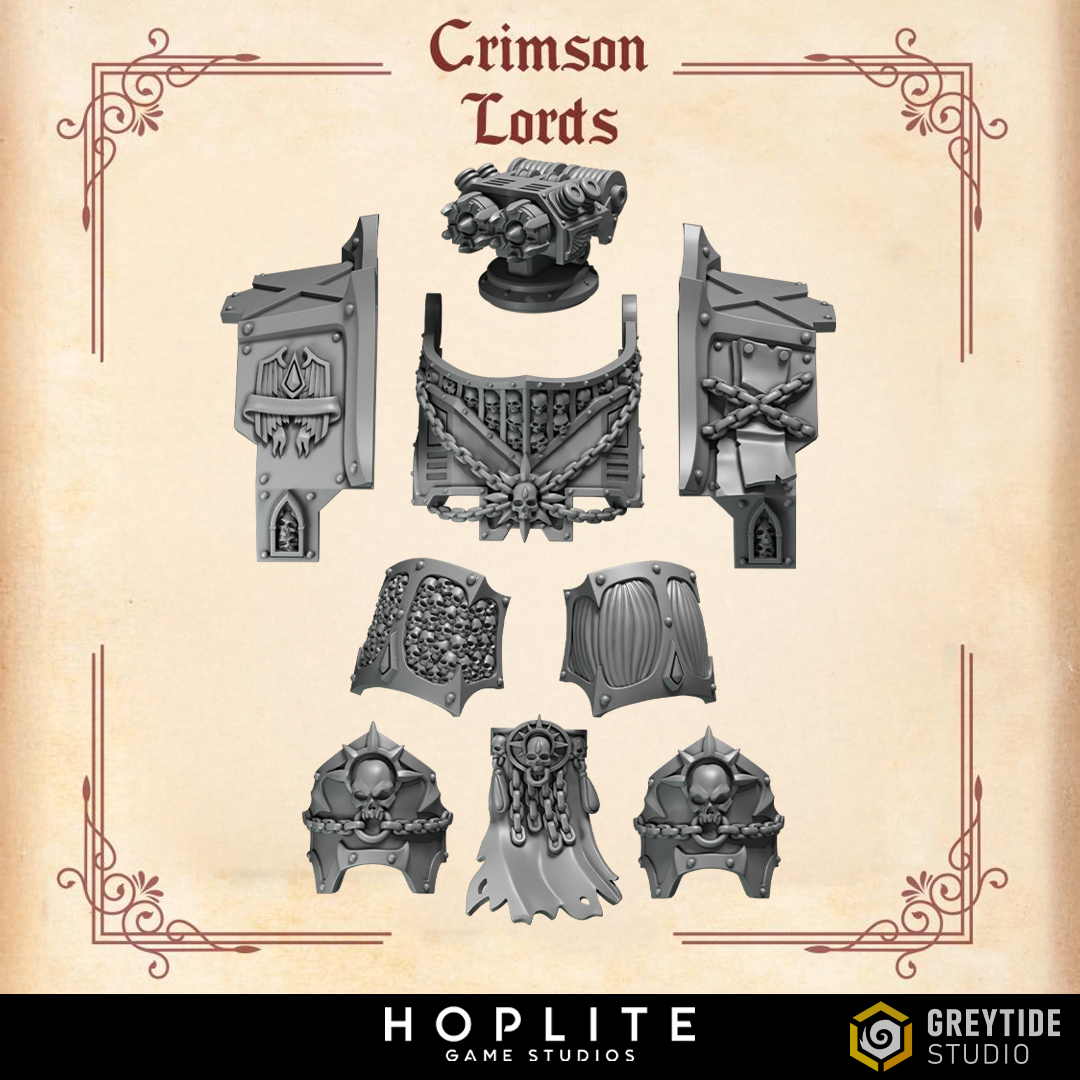 Armadura antigua, Rage Dread - Crimson Lords | Grey Tide Studio | Piezas y accesorios de conversión