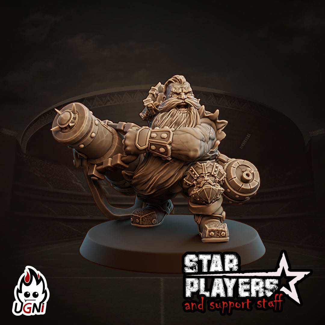 Baruk - Jugador estrella enano - Fantasy Football - Miniaturas Ugni