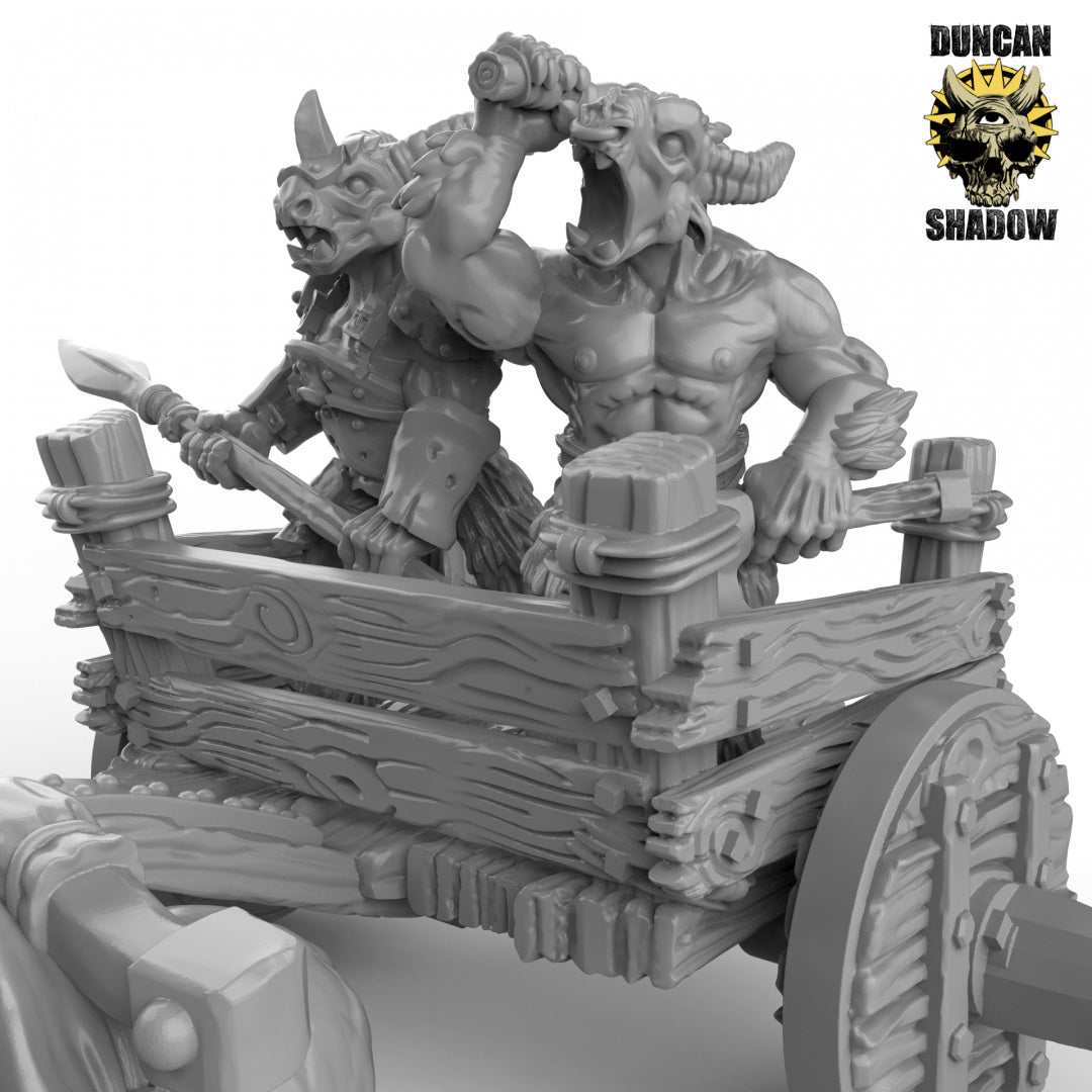 Beastmen Chariot | Duncan Shadow | Compatible with Dungeons & Dragons and Pathfinder