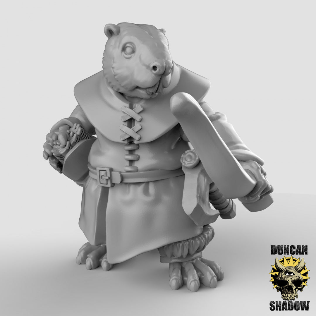 Beaver Folk Rangers With Bows | Duncan Shadow | Compatible with Dungeons & Dragons and Pathfinder