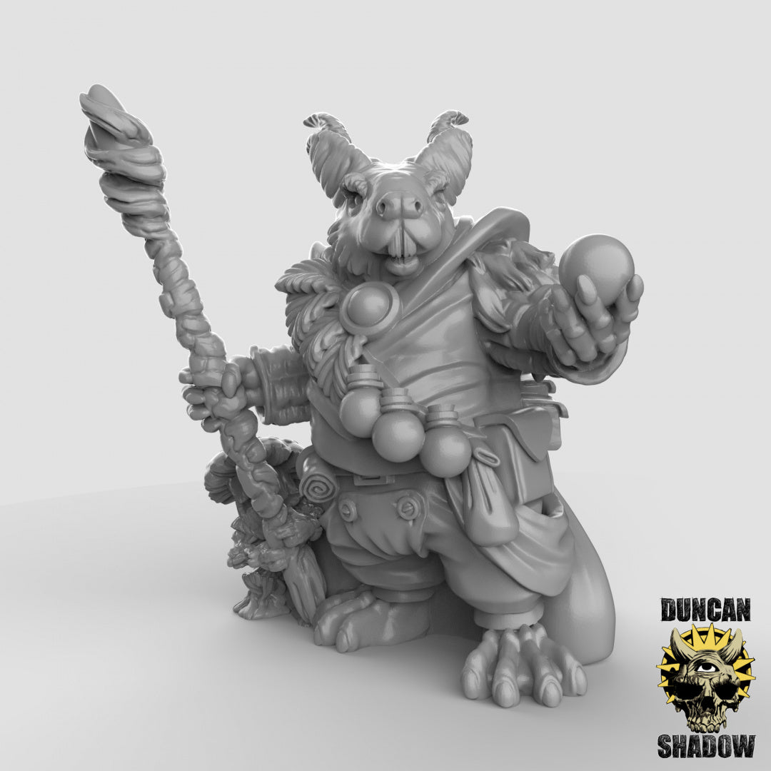 Beaver Folk Shaman | Duncan Shadow | Compatible with Dungeons & Dragons and Pathfinder