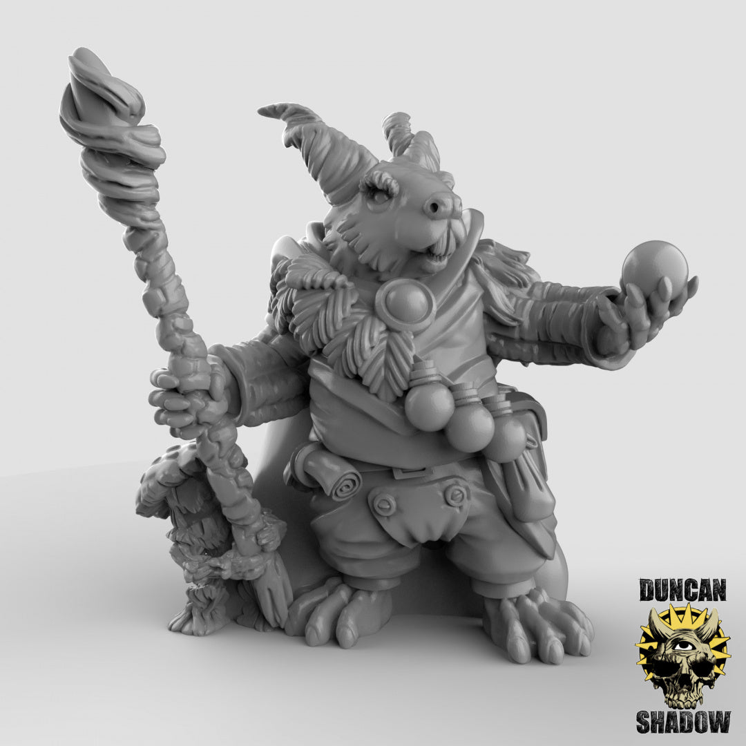 Beaver Folk Shaman | Duncan Shadow | Compatible with Dungeons & Dragons and Pathfinder
