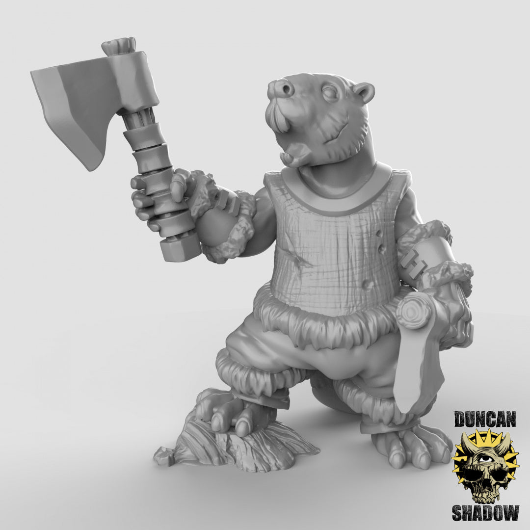 Beaver Folk With Axes | Duncan Shadow | Compatible with Dungeons & Dragons and Pathfinder