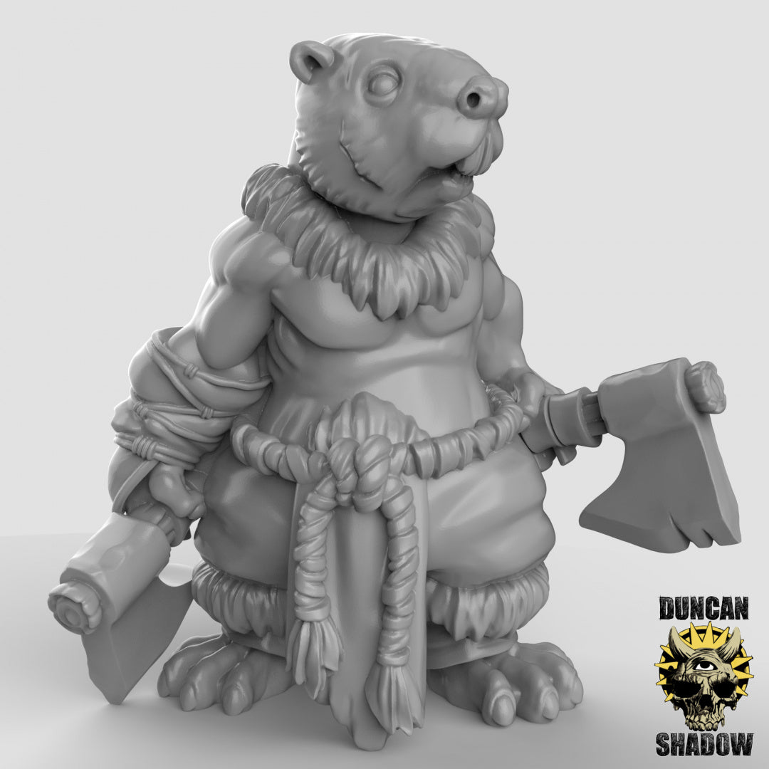 Beaver Folk With Axes | Duncan Shadow | Compatible with Dungeons & Dragons and Pathfinder