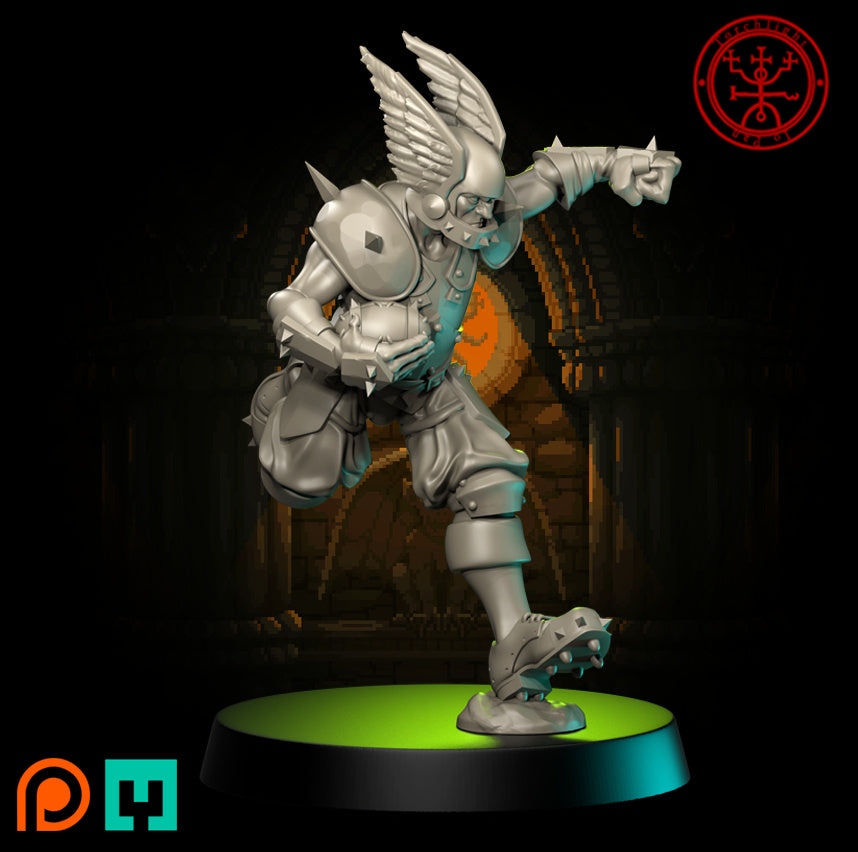 Briff Hipertough - Jugador estrella humano - Fútbol de fantasía - Modelos de antorchas