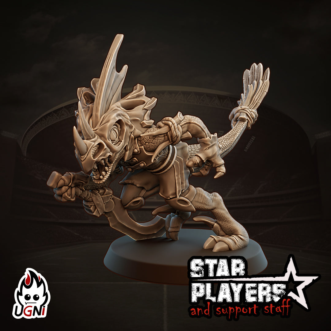 Bron & Brobl - Jugadores estrella de los Hombres Lagarto - Fantasy Football - Miniaturas Ugni