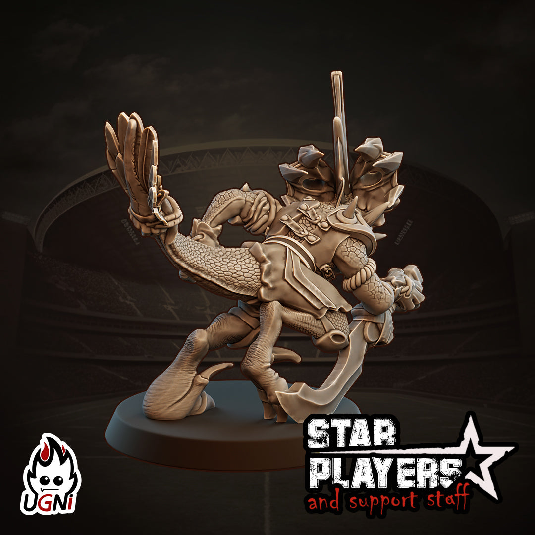 Bron & Brobl - Jugadores estrella de los Hombres Lagarto - Fantasy Football - Miniaturas Ugni
