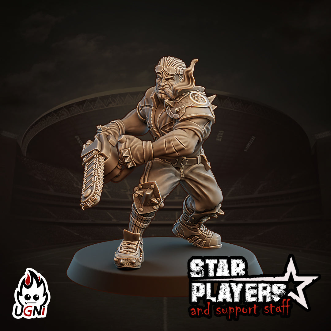 Gelmut - Jugador estrella humano - Fantasy Football - Miniaturas Ugni