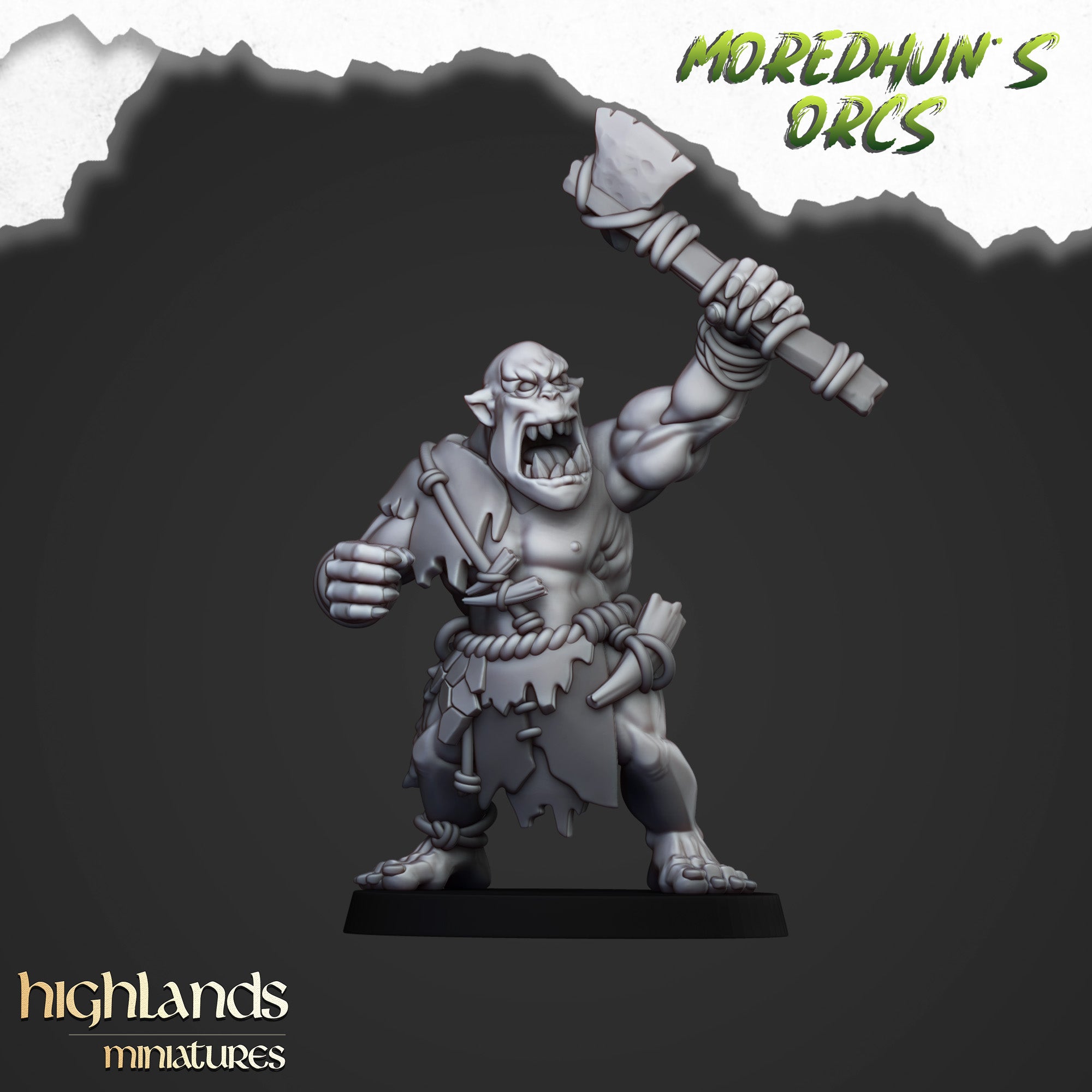 Orcos de cuevas salvajes (x15) - Tribus de orcos y goblins | Highlands Miniatures