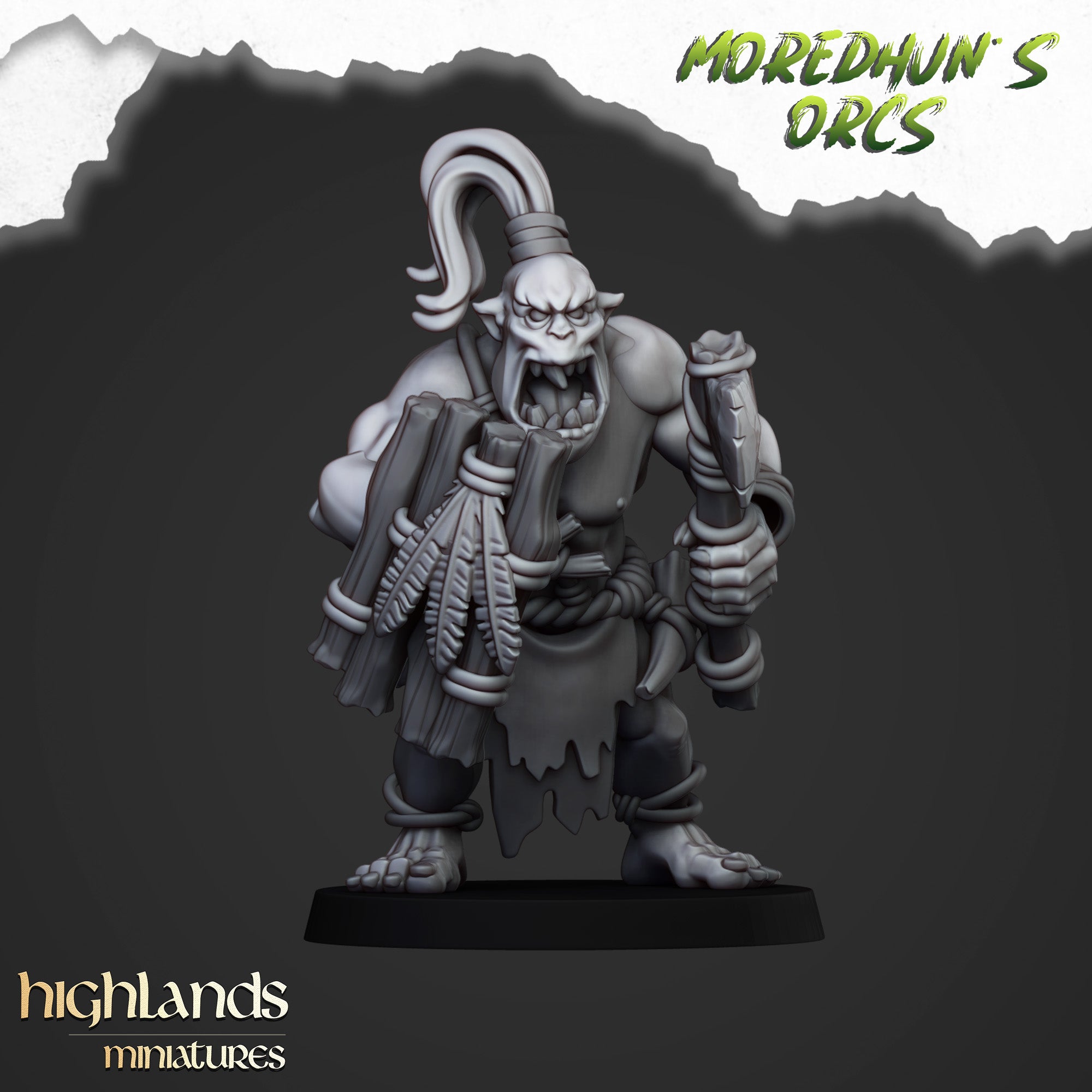 Orcos de cuevas salvajes (x15) - Tribus de orcos y goblins | Highlands Miniatures