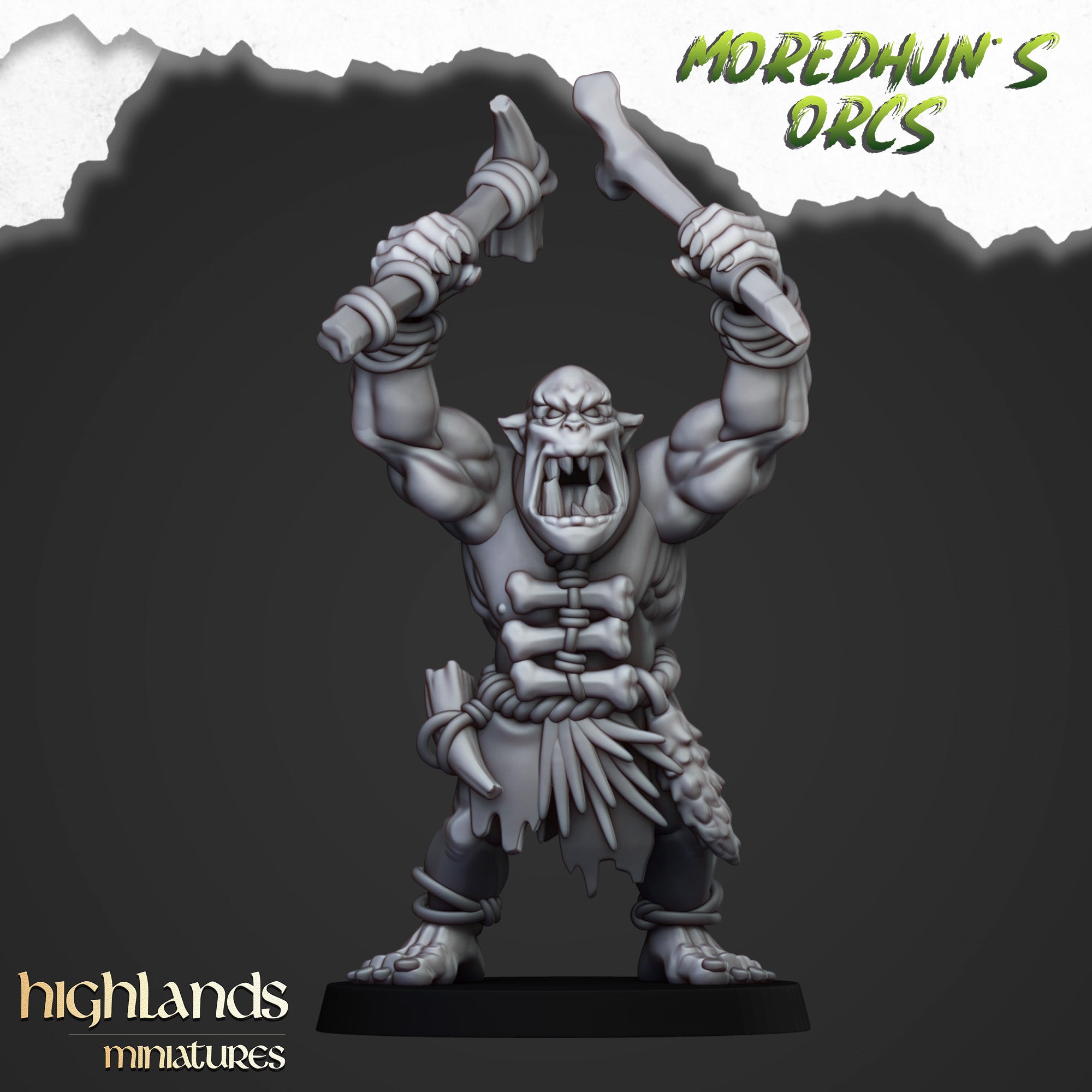 Orcos de cuevas salvajes (x15) - Tribus de orcos y goblins | Highlands Miniatures