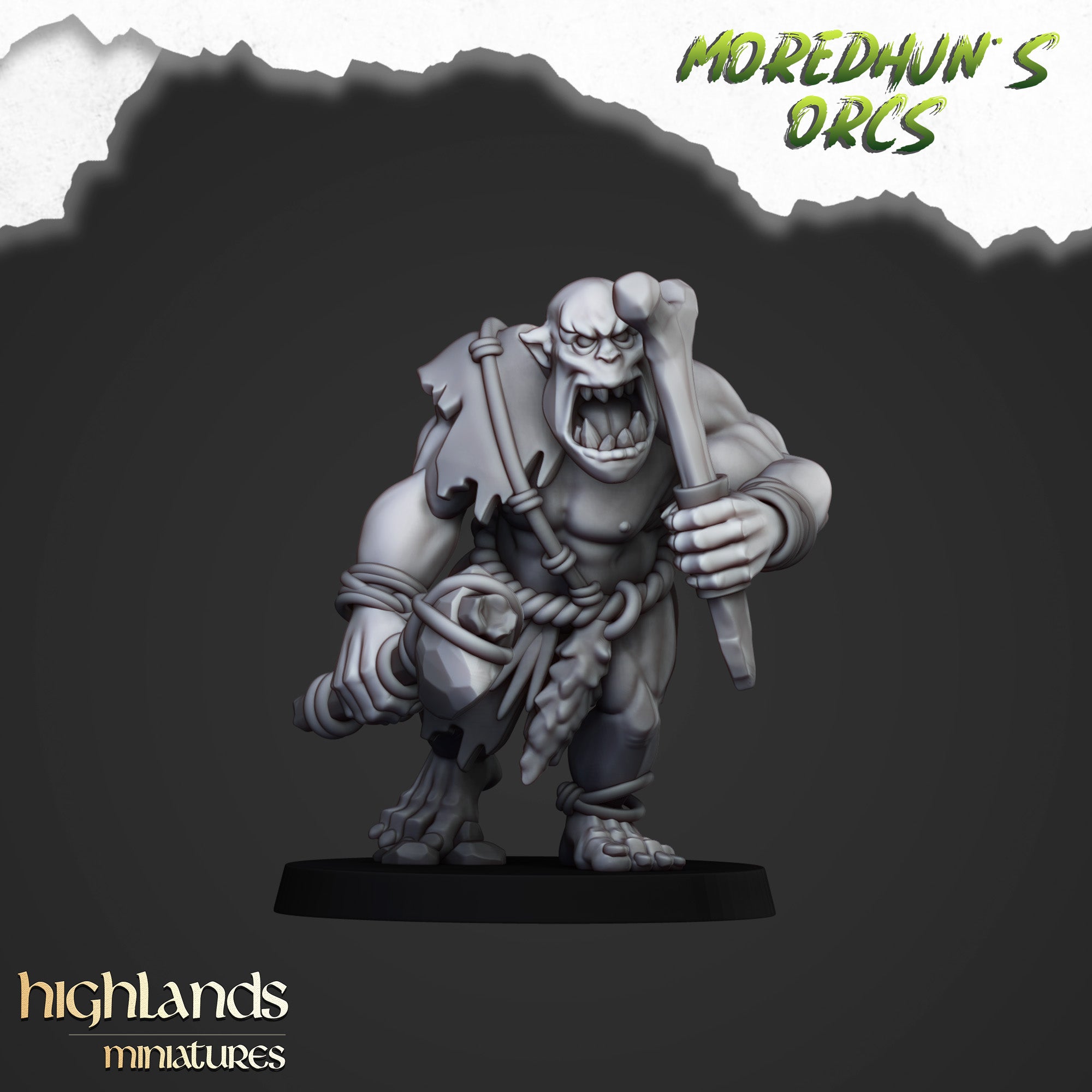 Orcos de cuevas salvajes (x15) - Tribus de orcos y goblins | Highlands Miniatures