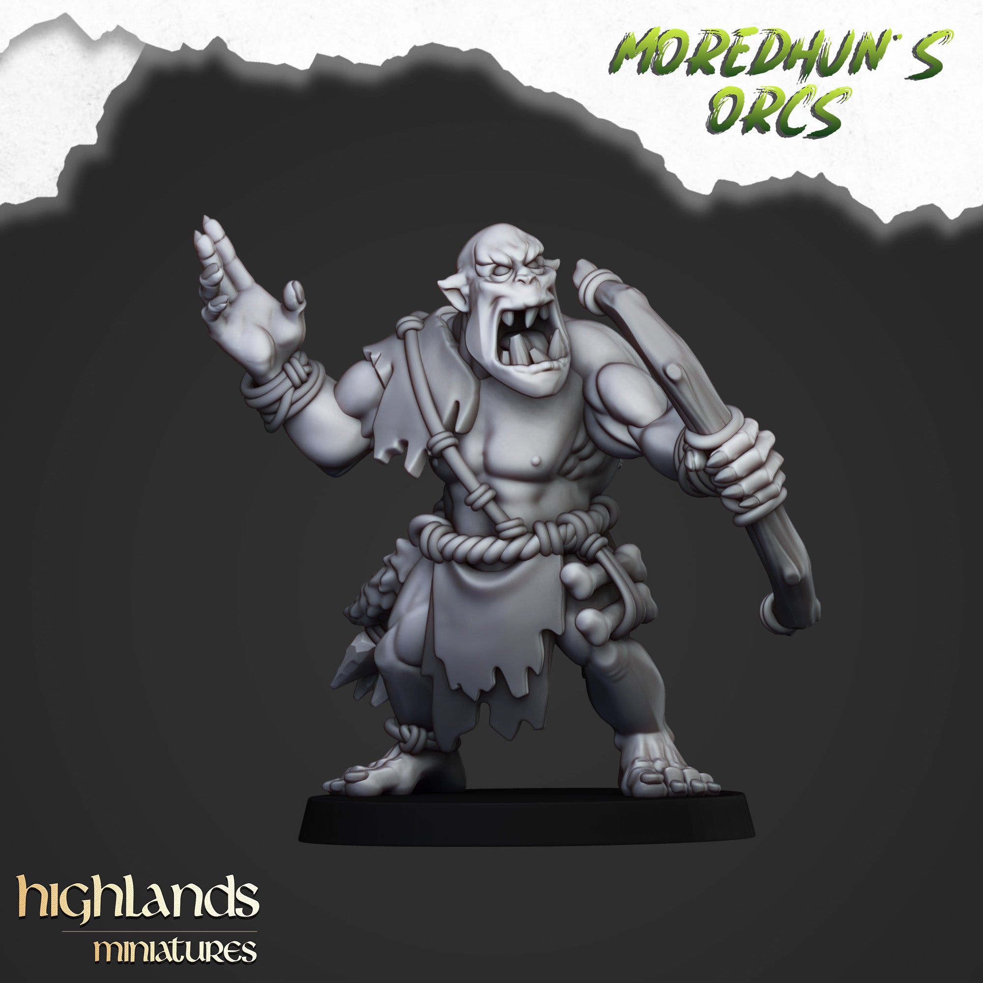 Orcos de cuevas salvajes (x15) - Tribus de orcos y goblins | Highlands Miniatures