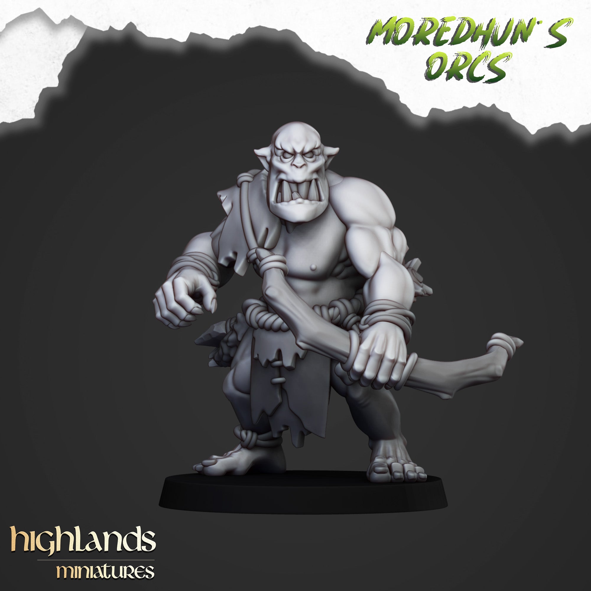 Orcos de cuevas salvajes (x15) - Tribus de orcos y goblins | Highlands Miniatures