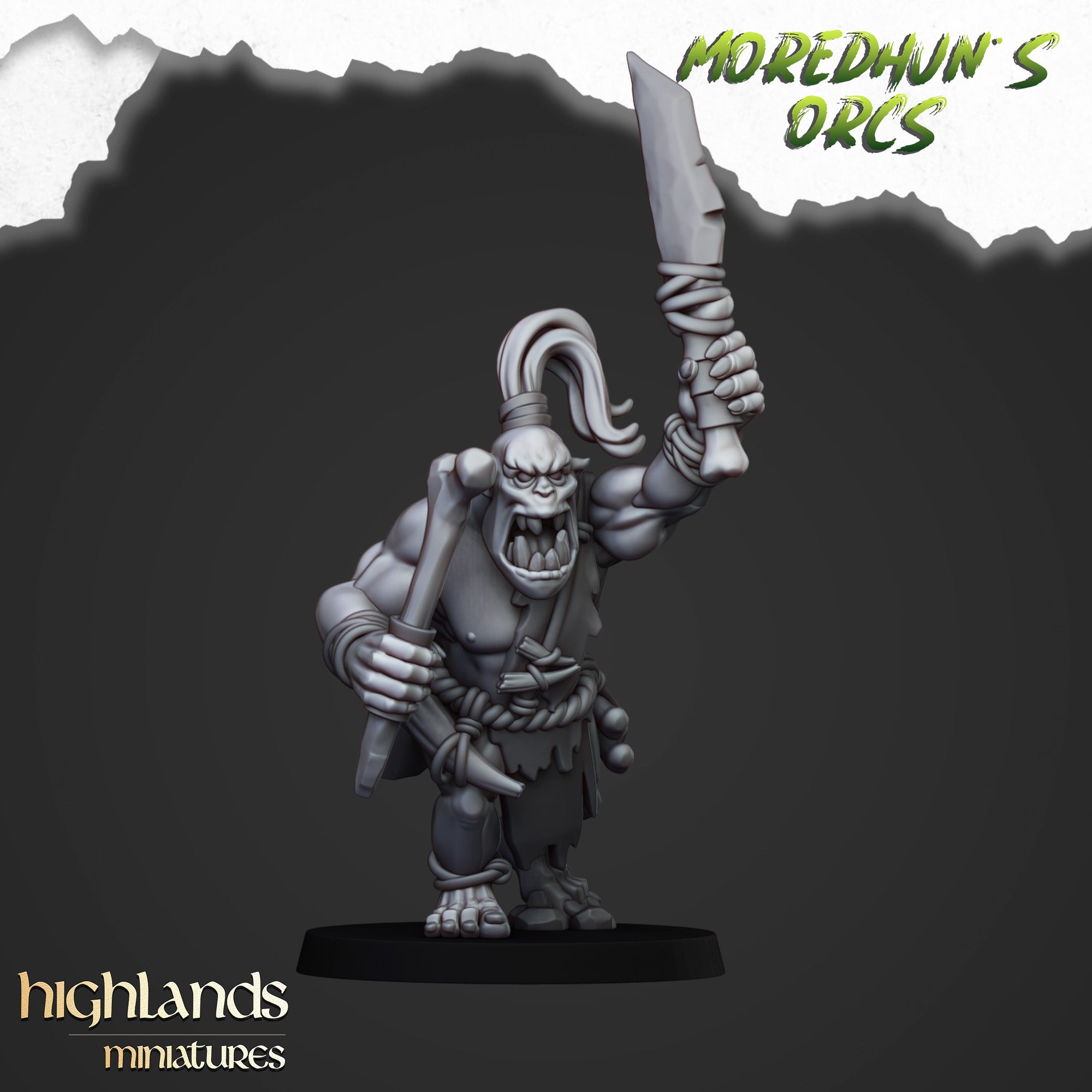 Orcos de cuevas salvajes (x15) - Tribus de orcos y goblins | Highlands Miniatures