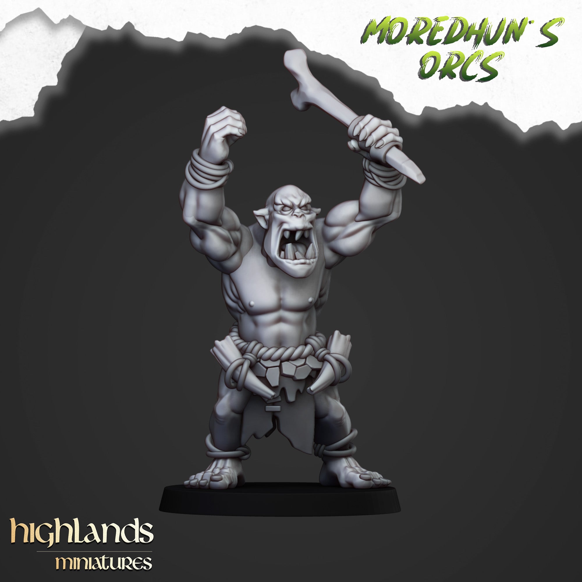 Orcos de cuevas salvajes (x15) - Tribus de orcos y goblins | Highlands Miniatures